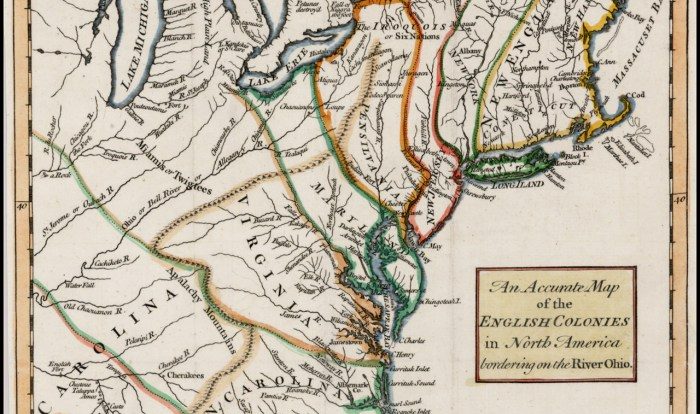 Ohio colonies 1754 bordering cleaveland moses