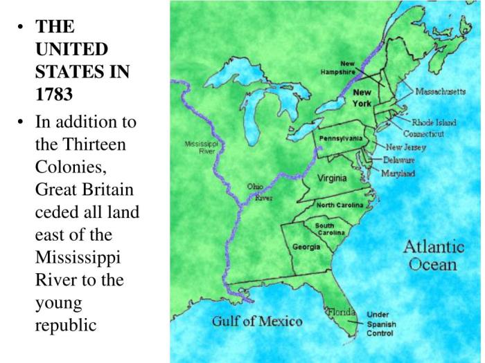 Ohio river 13 colonies map